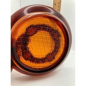 Vintage amber 8 in cigar cigarette ashtray